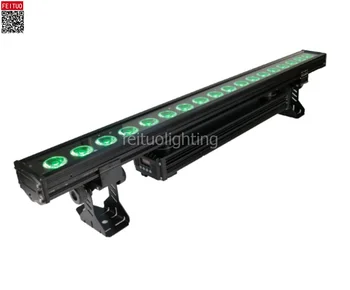 

4 with fly case/lot Battery Powered 18x18w rgbwa uv 6 in 1 Led Wall Washer Magicbar Wedding outdoor