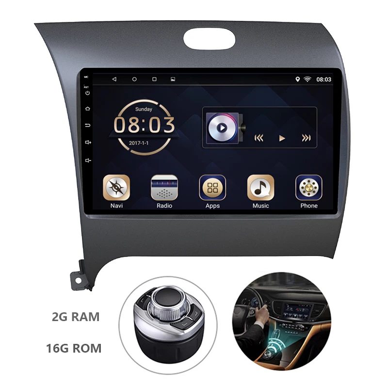 

Android 7.1 1din Car DVD Multimedia Player Autoradio For KIA K3 2014-2018 GPS Navigation System With Carplay Mirror Link