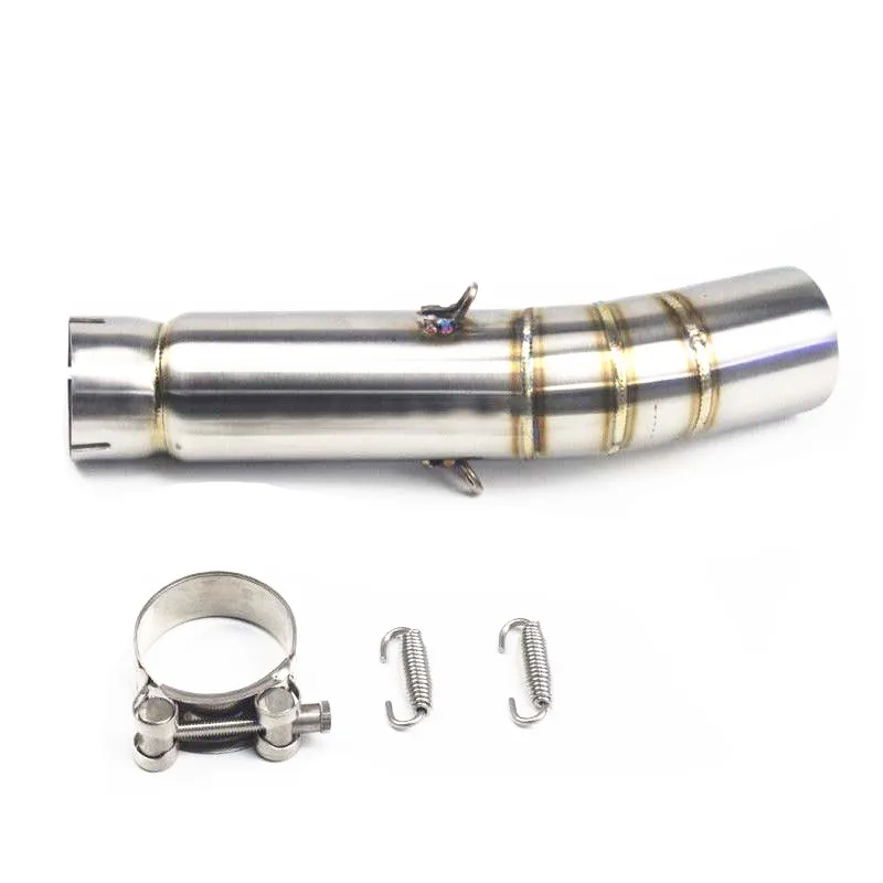 Motorcycle Chrome Exhaust Middle Connecting Pipe Slip on for Honda