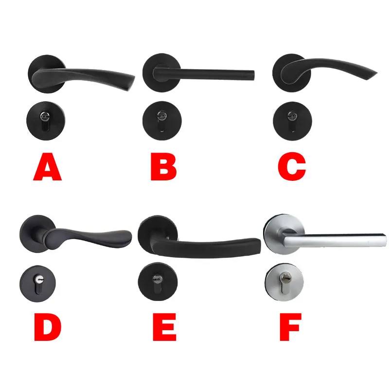 

2018 New Arrival Rushed Magnetic Suction Space Aluminum Door Lock Indoor Bedroom Lock, Split Bearing Silent Mechanical Handle