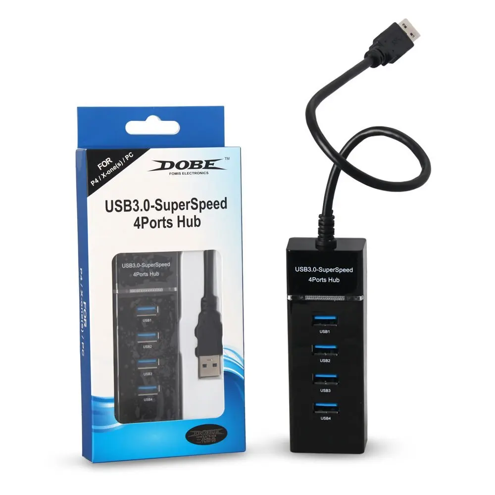 H 5pcs usb 3 0 super speed 4 ports hub splitter cable adapter for ps4