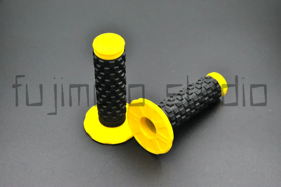 yellow bike handlebar grips