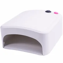 1 Set 36W UV Lamp Gel Nail Dryer White led UV Nail Lamp Curing for UV Nail Gels Polish Nail Art Tools Hot Sale 818 professional nail uv led lamp 36w 72w automatic sensor sunuv dryer nail art uv gel polish curing machine time set for nail salon