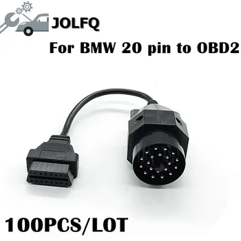 

Lowest Price!!100PCS/LOT For BMW 20 pin Adapter for BMW 20 pin to OBD2 16 PIN Female Connector e36 e39 X5 Z3 with good feedback