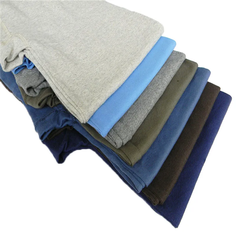 High Quality Men's Underwear Long Johns Soft Warm Men Single Pant for Autumn Brand Male Solid Underpants Plus Size Random Color