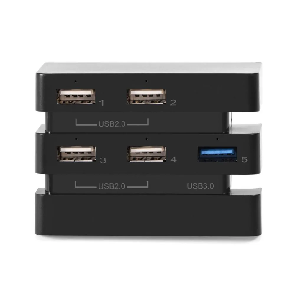

High Speed 5-Port USB Hub 2.0 & 3.0 Expansion Hub Controller Adapter for PS4 Pro Game