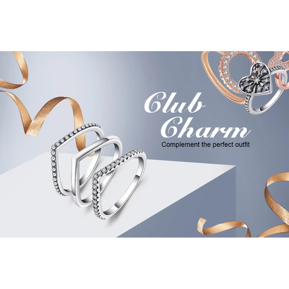 Jewelrypalace 925 Sterling Silver Rings Cubic Zirconia Ring Sets Unique Design Wedding Bands Engagement Jewelry Gifts for Women