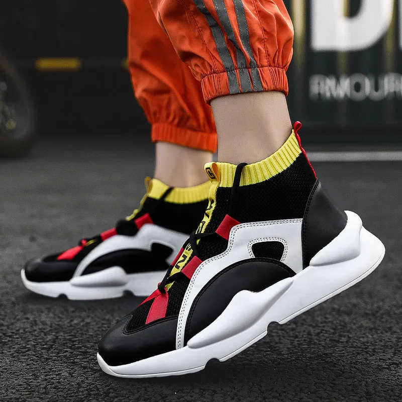 BomKinta Harajuku Quality Autumn Winter Sneakers Men High Top Brand ...