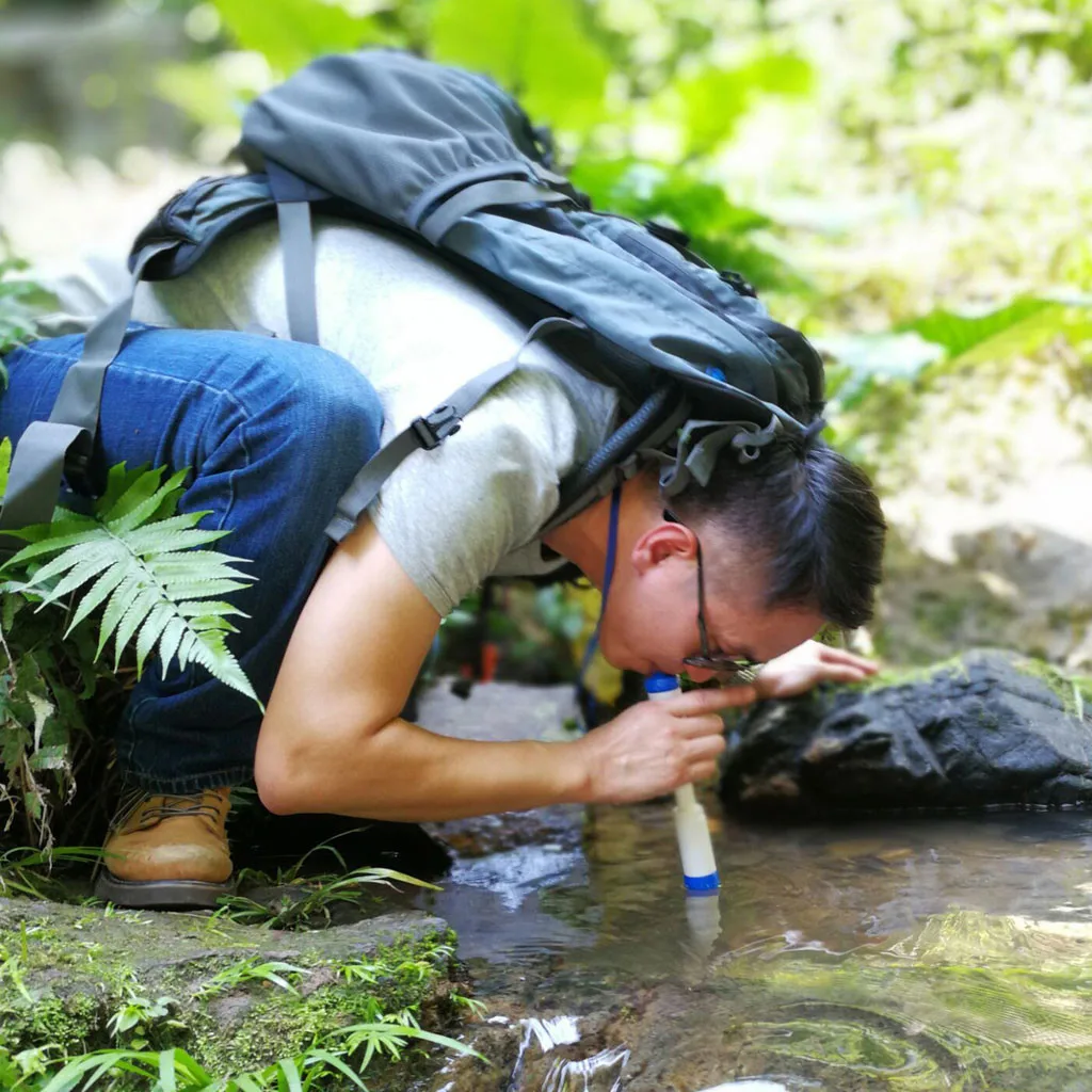 CHAMSGEND напорная труба всасывания воды портативный фильтр для воды открытый индивидуальный солдат очиститель воды аксессуары для альпинизма