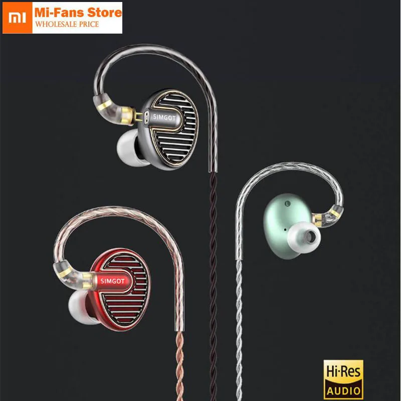 

Original xiaomi Commutative line Hi-Fi in -ear earphone EN700 MKII headset CNC Hi-Res Audio Authentication single weight 6g