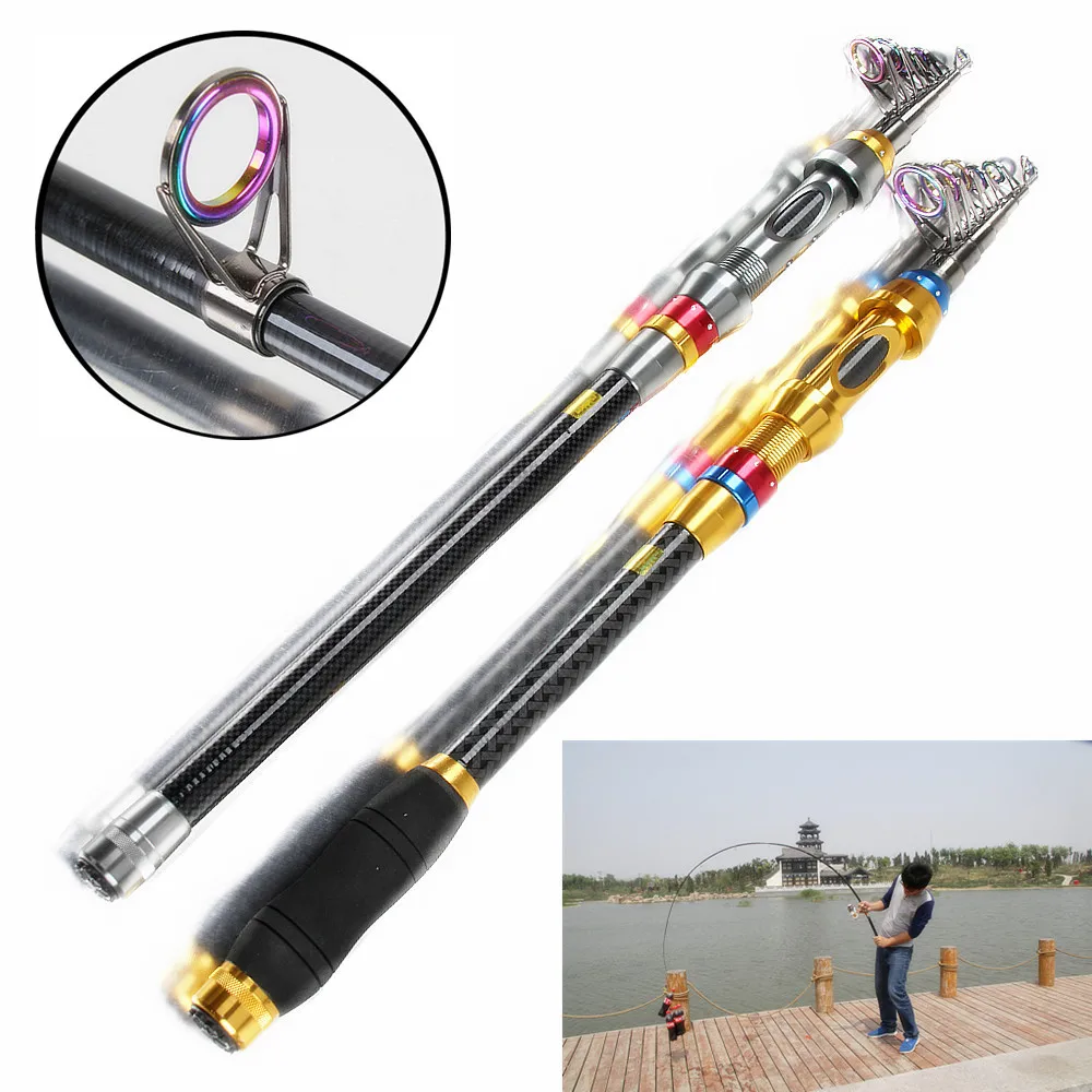 

1.8~3.6m Super Hard Fishing Rod Carbon Spinning Feeder Pole Peche Tackle Sea Carp Rod pesca Casting fit daiwa reel olta F242