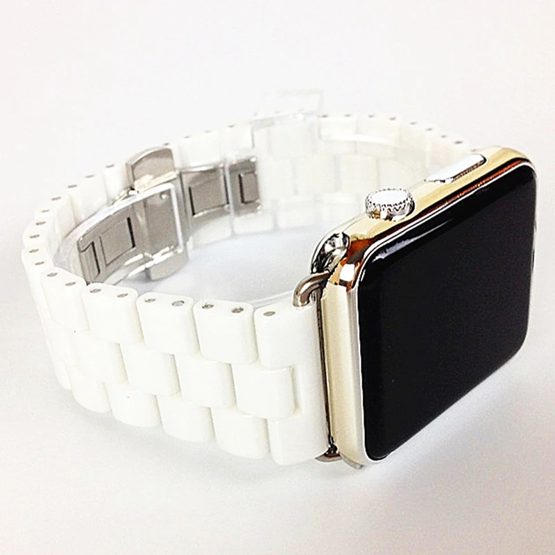 

Ceramic Watchband for Apple Watch Bracelet Clasp Strap 38mm/42mm women girl watch band for iwatch Replacements band ThorMax