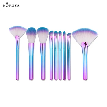 

9PCS Professional Makeup Brushes Set Contour Concealer Eyeshadow Foundation Blush Cosmetic Make Up Kits Tools Gradient Color