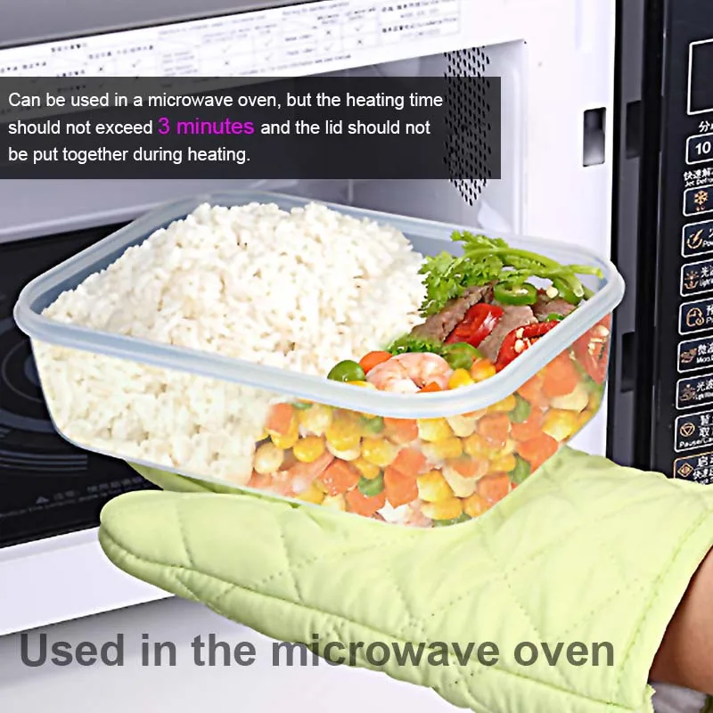 3 шт. пластиковые контейнеры для хранения продуктов|Бутылки банки и коробки| |