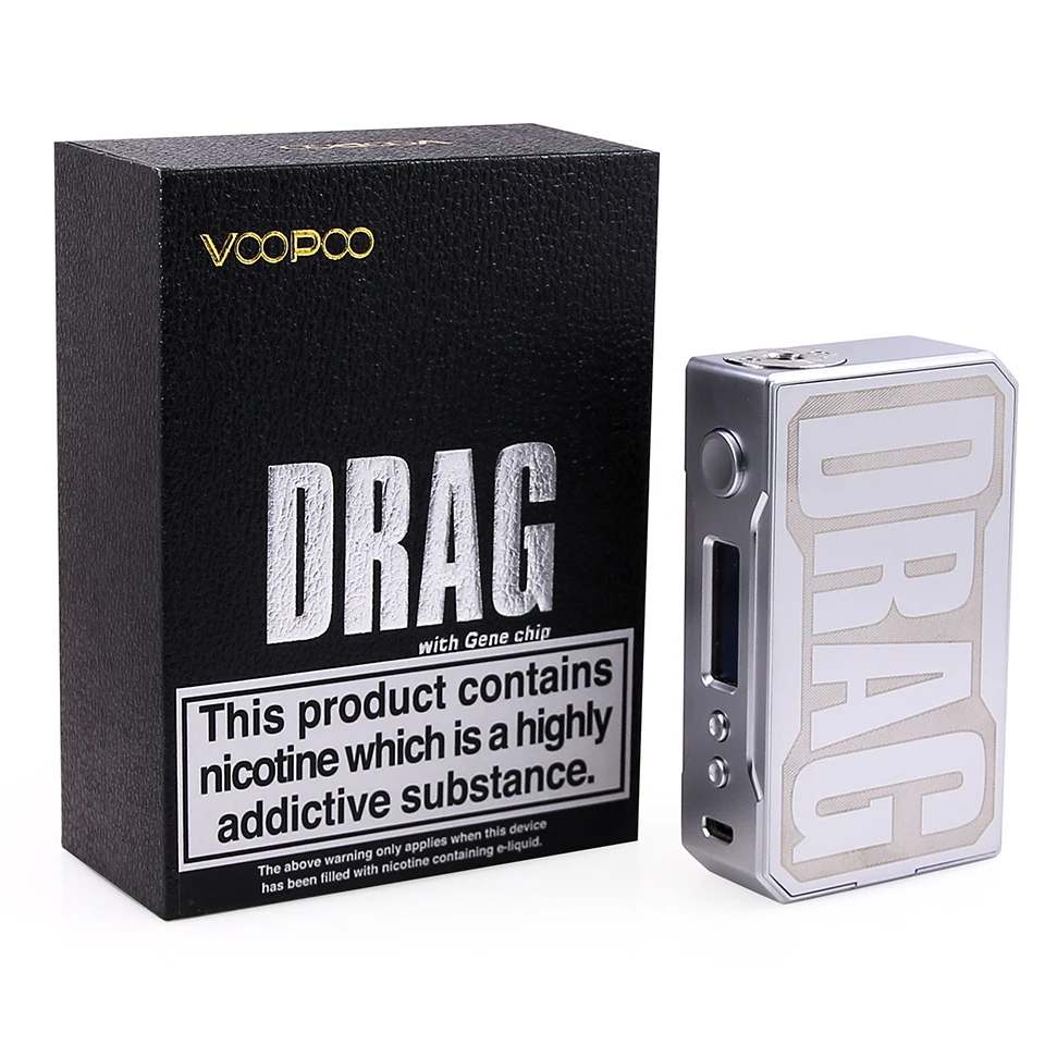 Оригинальный Voopoo DRAG 157 Вт коробка мод VW W/O батарея контроль температуры