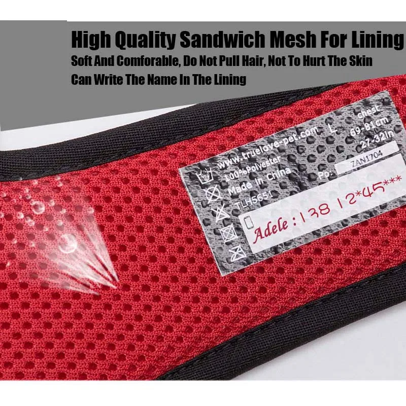 Comprar MySudui Truelove grande sin tirar arnés para perro 3M cuello reflectante y arnés de servicio cinturón para perro alemán Pit Bull tienda de mascotas