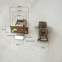 10 шт./лот 50 мм панельные лампы Тяжелая фиксация пружинный зажим с 5 отверстиями, фиксация пружинных зажимов для утопленных ламп