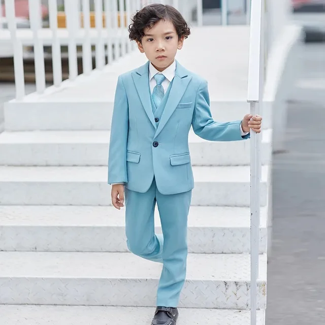 light blue boys suit