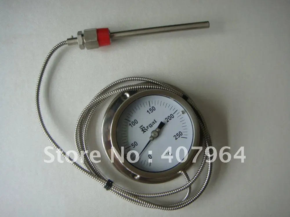 

4 inch Capillary bimetal thermometer ,SS304, 0 C to 120C