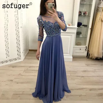 

Prom Dress Sexy Candy Color Backless Beading Sexy Long Evening Dress Girls robe de soiree Luxury Plus Size Gowns