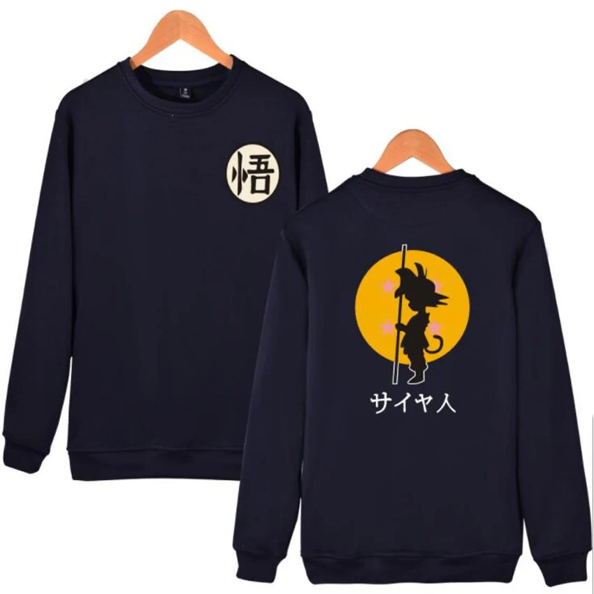 Sweatshirt Men Dragon Ball Z Goku/Master Roshi Print Mens Hoodies and Sweatshirts streetwear Hip Hop Style Casual Sweat Homme
