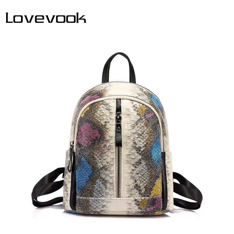 LOVEVOOK functional women backpack with high quality PU female