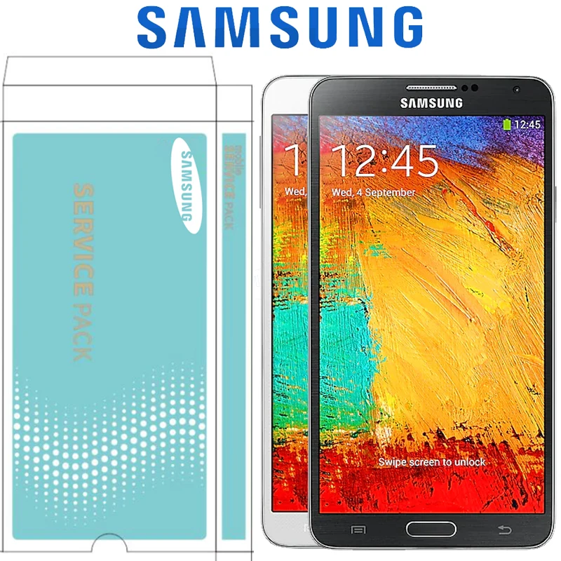 Оригинальный SUPER AMOLED ЖК дисплей 5 7 дюйма с рамкой для SAMSUNG Galaxy Note 3 N9005 дигитайзер