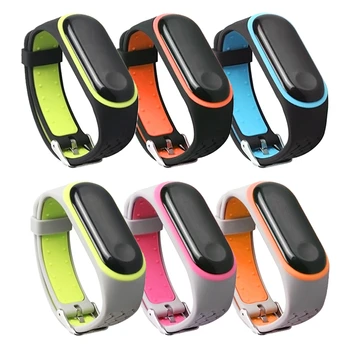 

For Mi Band 4 Replacement Wristband Silicone Bracelet Strap For Xiaomi M iband 4 Pulsera Correa For Mi 3 Smart Band Accessories