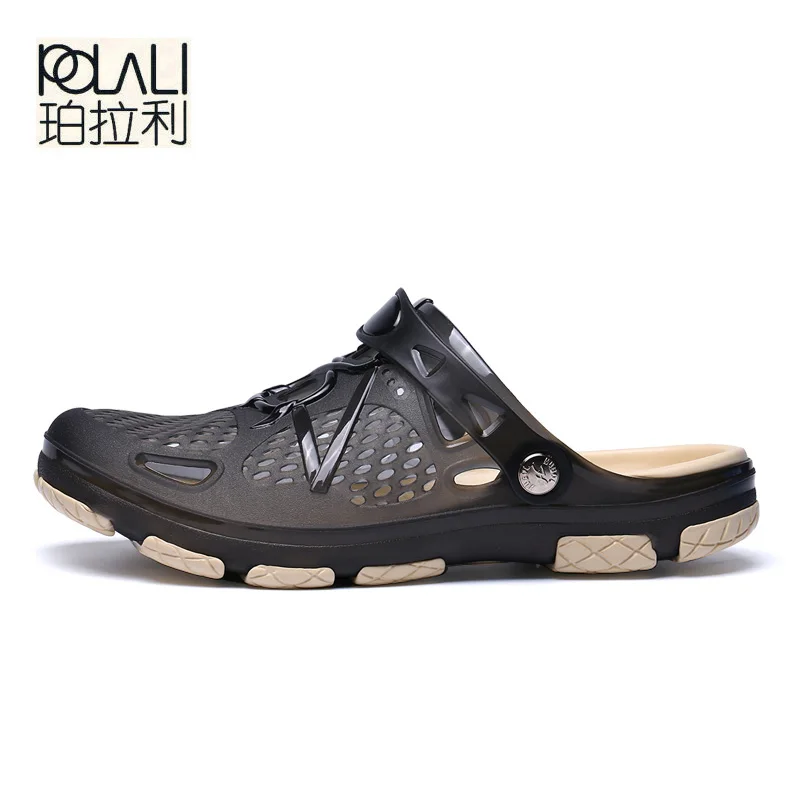 POLALI Gelee Schuhe 2018 Neue Sommer Männer Strand Sandalen Hohl Hausschuhe Männer Flip-Flops Unisex Alias Outdoor Sommer Chanclas