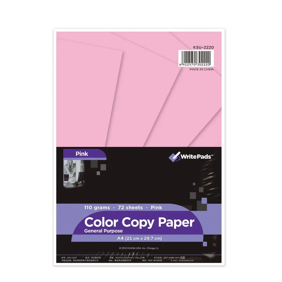 Горячая DIY Цвет бумаги A4 бумагу для оригами 100 листов красный розовый зеленый синий 80 г копировальная бумага офисная школьные письменные