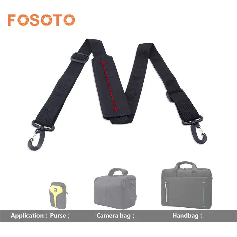 

fosoto Camera Shoulder Strap With Double Hooks For DSLR Camera Video bag Waterproof Case Laptop Purse Handbag Messenger bags