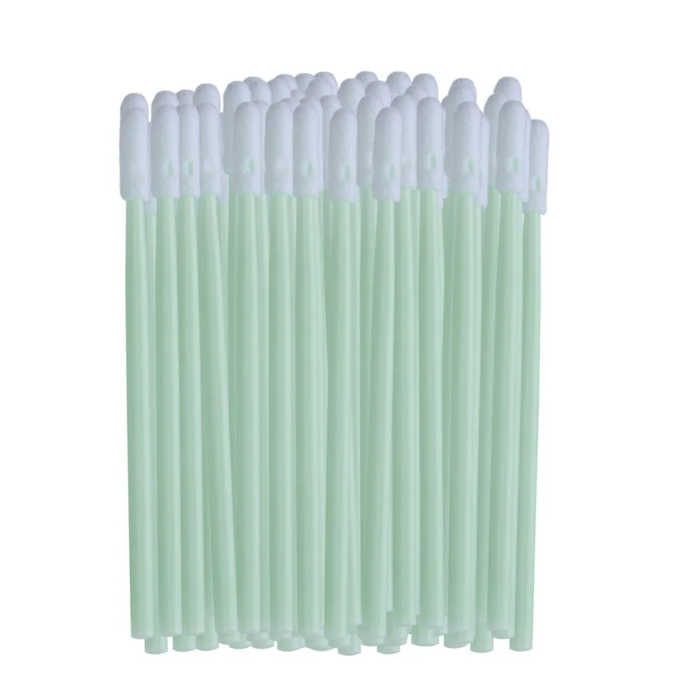 

100pcs Anti-static Foam Cleaning Swabs Round Tip Stick For Printer/Disk/Lens