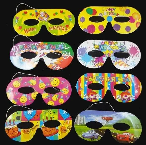 30pcs/Lot Kids Birthday Paper Eye mask , eye patch , party favor supply