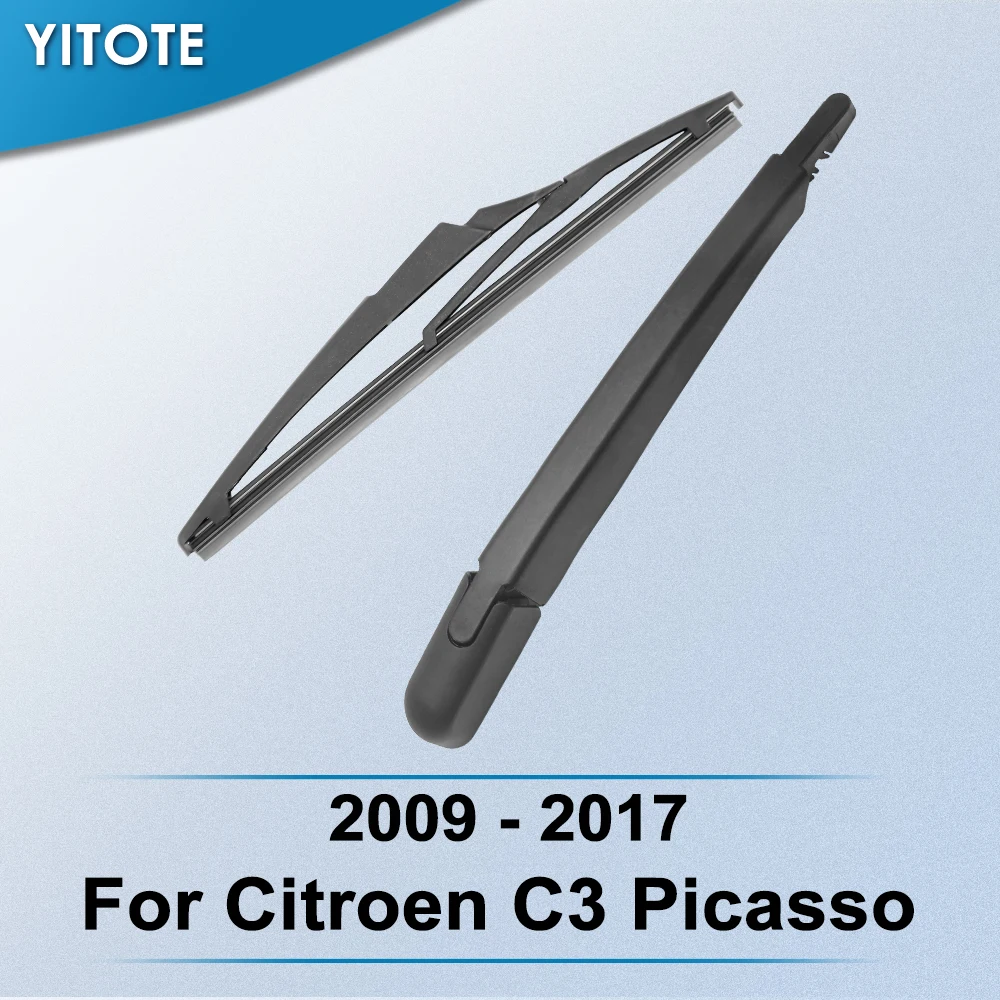 YITOTE Rear Wiper & Arm for Citroen C3 Picasso 2009 2010 2011 2012 2013