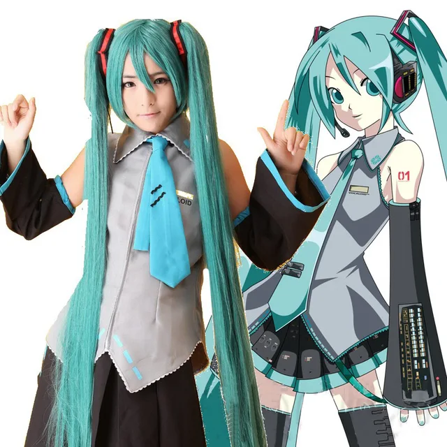 vocaloid hatsune miku cosplay costume clothes theatrical costume halloween costume topskirtsvest