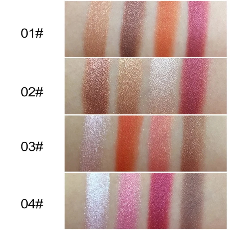 4 цвета Shimmer Eye Shadow Palette Long Lasting Matte Палитра теней Косметика для глаз t1| |