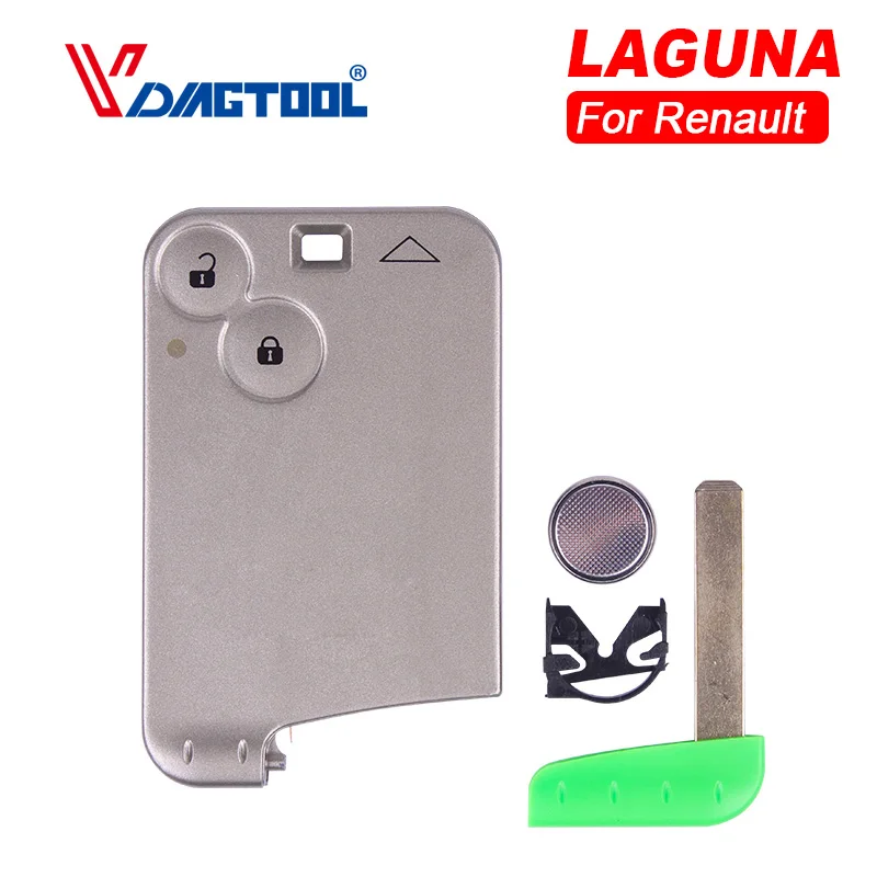 

100% NEW Remote Smart Key For Renault Laguna 433MHZ 2 Button No Logo High Quality Renault Laguna Key Card Free Shipping