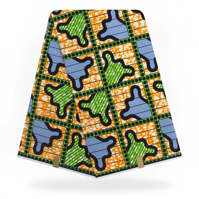

2019 latest 100% cotton african fabric wax /holland style real dutch wa hollandais wax 6 yards ! J31502