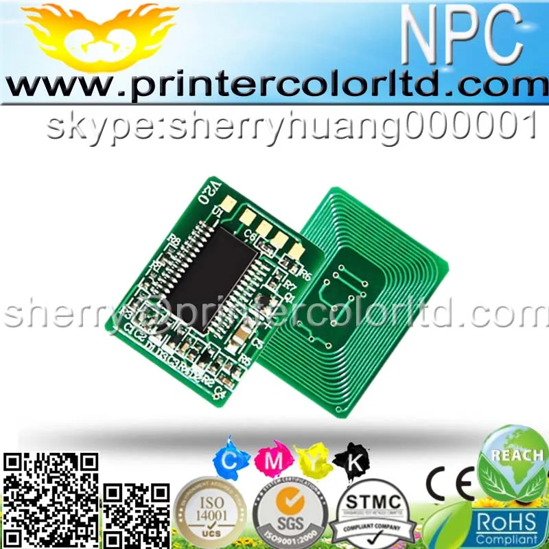 C9655) совместимы смарт-чип тонер для OKI C9655 C 9655 43837132 43837136 22.5 К 22 страниц BKCMY