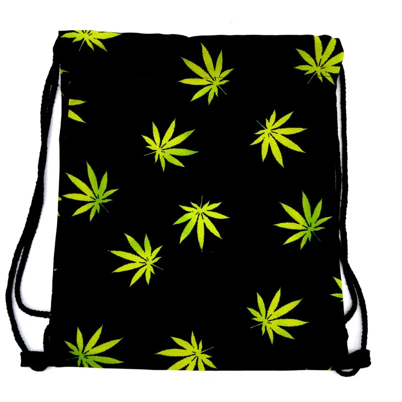 HAKOONA weed ccharno zielony сумки для обуви из полиэфирной ткани дорожные плечи рюкзак на