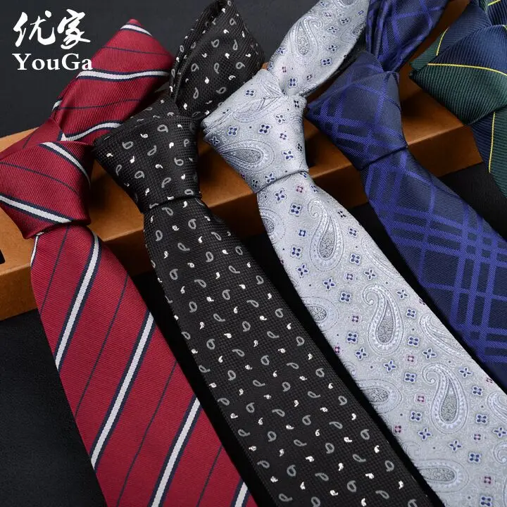 kravata 7 cm značka Polyester kravaty pro muže corbatas gravata štíhlé společenské akce zelené svatební šaty hodně