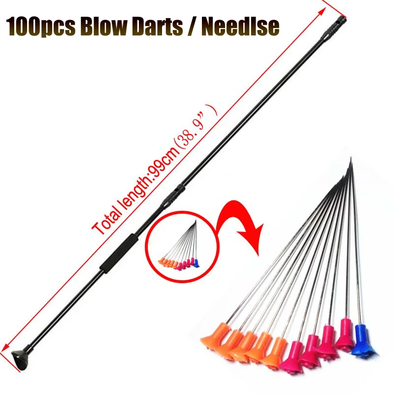 100pcs Blow Darts / Needlse for pistol diameter 1cm long 10CM for leopard M50 blower 40 specifications
