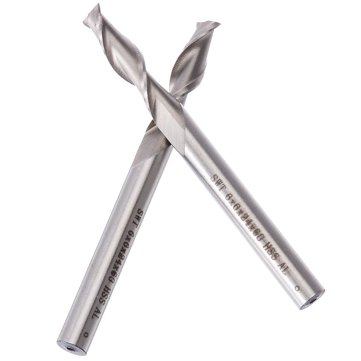 5pcs 6mm 2 Flute Extended End Mill Mayitr HSS & Aluminium CNC Milling Cutter Bit Kit with Wear Resistance