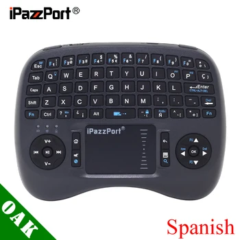 

[Free Shipping]iPazzPort (21TL) Mini 2.4G Wireless Spanish(Espanol) Keyboard+Air Mouse+TouchPad for Android TV Box/IPTV