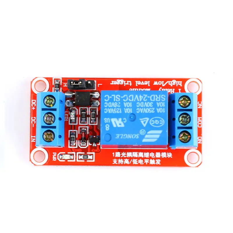 1 Channel 5V 12V 24v Relay Module Board Shield for Arduino with Optocoupler Support High and Low Level Trigger