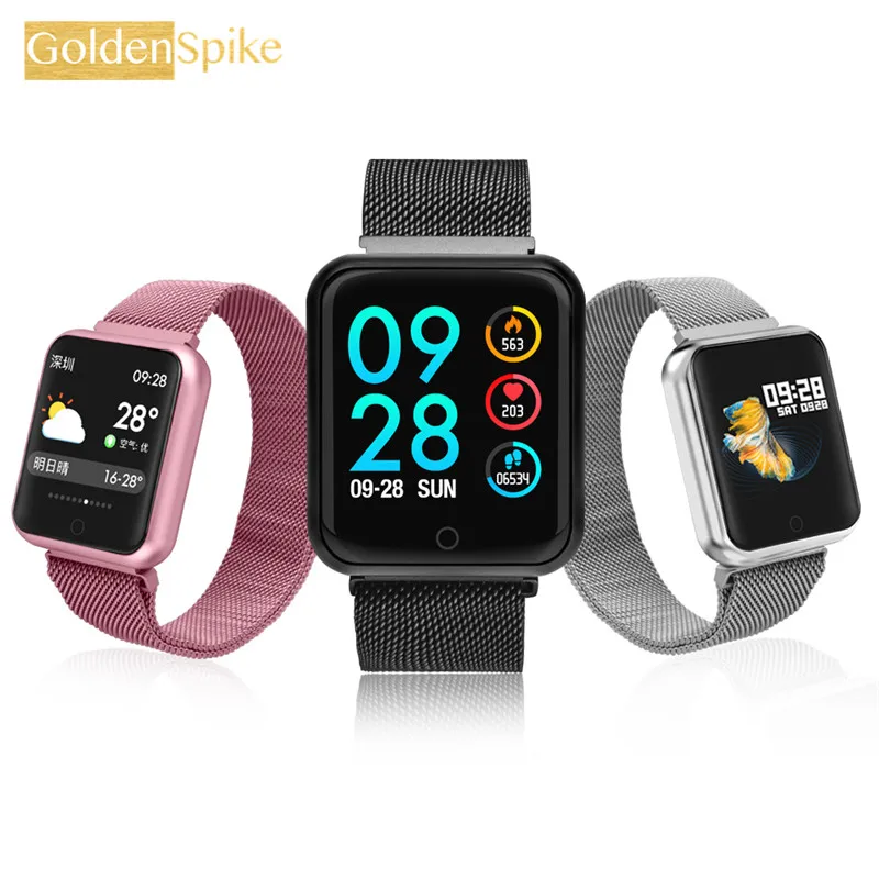 

p68 Smart watch Women Smartwatch Heart rate monitor Smartwatch Message reminder Fitness tracker For Android and IOS PK P70 z02