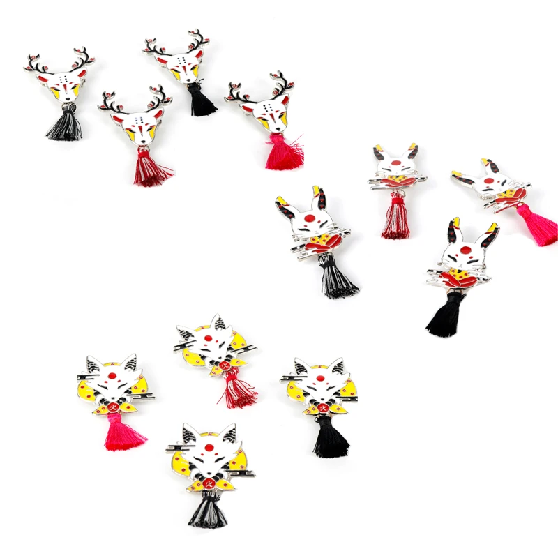 

Japanese Style Pins Collection Sakura Nigiri Sushi Koi Ocean Wave Kitsune Brooches Asican Deco Travel Gifts