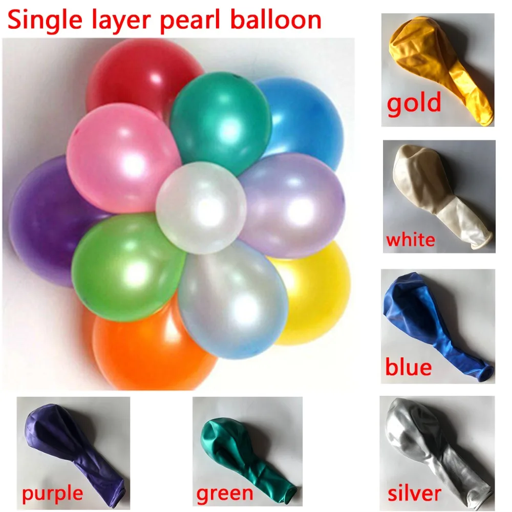 Nuevo de Metal brillante perla Globos de látex 10 \ Nuevo de Metal brillante perla Globos de látex 10 \