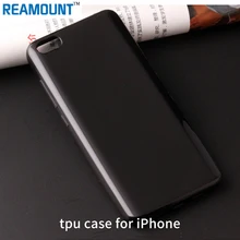 100 шт для iPhone 7, 7plus задняя крышка телефона для iPhone 6 6plus ТПУ черные и Прозрачные Жесткие для телефона чехол
