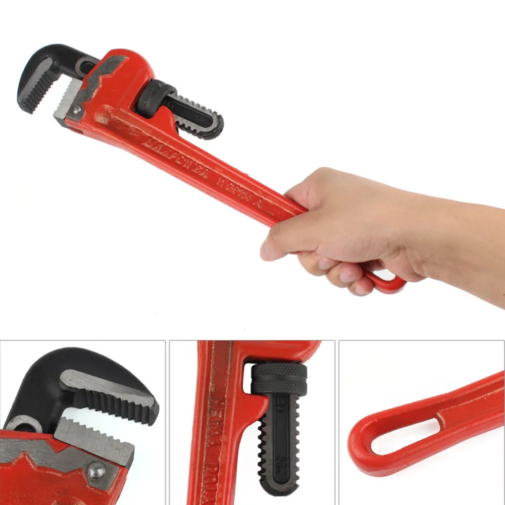 

Maxpower 1pc 14 Inches Heavy Duty Adjustable Straight Pipe Wrench Car Water Pipe Repair Tool Flexible Spanner Clamp Pipe Wrench